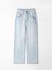 Jeans de Lyocell Estilo Europeo y Americano para Mujer Nuevo Estilo 2025 Transpirables y Cómodos Caída Recta Pantalones de Longitud Completa Pantalones de Pierna Ancha