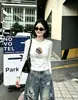 Loja Física Guangzhou Shisanxing Fonte Fio de Algodão com Manga Longa para Mulheres, Top Camada Base Direto da Fábrica, Fornecimento Exclusivo Segunda Remessa de Verão