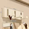 Perchero de pared estilo crema personalizado, no requiere taladro, para entrada de dormitorio y pasillo
