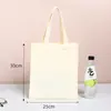 Bolsa de Lona Lisa Pronta para Escola DIY Pintura à Mão Grafite Bolsa de Lona Atividades Familiares de Férias Bolsa de Mão para Pintura