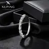 Anillo Pequeño Estilo Coreano Ins Simple Xuping, Anillo de Aleación de Cobre Chapado en Blanco con Gema Artificial Semi-Incrustada para Mujeres