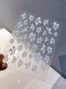 Nuevo Pegatina Transparente Lirio Flor de Cinco Pétalos Calcomanía para Uñas Pegamento Gelatina Mágica Concha Calcomanía Decoración para Uñas