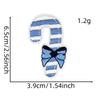 Patch de Tecido Graffiti Azul Inverno Aplique para Roupas Decoração Série Acessórios de Natal Transfronteiriços Natal Selo Bordado à Máquina