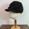 Gorra tipo boina plisada de lino Tencel de alta calidad estilo japonés para mujer, moderna y versátil, para proteger del sol al aire libre, transpirable, plegable