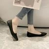 Sapatilhas Retro Versáteis de Solado Macio para Mulheres 2025 Novos Sapatos para Todas as Estações Bico Fino Decote Baixo Confortáveis Sapatos Profissionais para o Trabalho