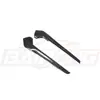 Adecuado para la Modificación del Civic de Undécima Generación, Decoración de Moldura Lateral de la Palanca de Cambios Adhesivo Brillante de Fibra de Carbono para el Interior del Coche