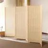 Divisória de tela dobrável estilo chinês, parede de entrada de sala de estar simples e moderna, tela dobrável móvel, divisória de tela de madeira maciça de bambu para hotel
