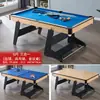 Mesa de Billar Plegable Entretenimiento para Adultos y Niños Mesa Multifuncional de Interior 3 en 1 Mesa de Tenis de Mesa para Uso Doméstico Mesa de Billar