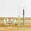 Set de Herramientas para Rellenar Tazones de Mascarilla Facial Tazón de Vidrio Tazón de Belleza Spa Tazón para Mezclar Mascarillas y Brocha Set Completo de Herramientas para Mascarilla Facial
