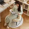 Cadeira BoBo Famosa na Internet de Lã de Cordeiro para Escritório, Camarim e Manicure, Cadeira Personalizada em Estilo Antigo para Sala de Estar e Quarto, Sofá Preguiçoso para Lazer