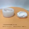 Molde de silicona para maceta de flor de suculenta 3D planta verde maceta de cemento maceta DIY hecho a mano herramienta de molienda para taza de vela de yeso de aromaterapia