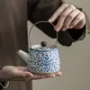 Juego de Té Kung Fu Ruyao, Cafetera de Lujo de Gama Alta para Sala de Té Doméstica, Gaiwan de Cerámica, Taza de Té, Taza de Presentación, Juego Completo
