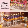 Soporte de Acrílico para Paletas para Fiestas, Bodas, Banquetes de Cumpleaños, Diseño Transparente, Varios Estilos, Soporte de Exhibición para Frutas Confitadas