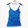 Nuevo chaleco pequeño ajustado de moda con lentejuelas, camisola sexy versátil 06#