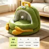 Cama para Gatos para Outono e Inverno, Ninho Fechado Espesso para Dormir Gatos, Design de Monstrinho, Proporciona Sensação de Segurança, Quente para o Inverno, Adequado para Todas as Estações, Também para Cachorros