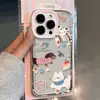 Funda de teléfono a cuadros para cachorro aplicable para Apple 17ProMax iphone1615 caricatura13 a prueba de caídas12 a prueba de huellas dactilares