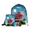 Nuevo Producto 3D Xinying Película Juego de Tres Piezas Bolso de Hombro Estuche para Lápices Mochila