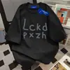 Camiseta de Manga Corta con Estampado de Letras Estilo Nuevo Verano 2026, Estilo Casual Perezoso, Oversize, Top Versátil para el Trabajo Ins