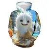 2024 Transfronterizo Nuevo Estampado de Halloween Alrededor de Hombres y Mujeres Manga Larga Casual Moda Deportiva Sudadera con Capucha Divertida Suéter