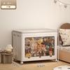 Caja de Almacenamiento Plegable para Ropa para Uso en el Hogar en el Dormitorio, Caja Organizadora de Almacenamiento/Armario de Almacenamiento con Tapa Abatible de Capacidad Extra Grande