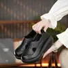 2026 Primavera/Verão Novo Moda Casual de Comércio Exterior Sapatos Femininos Sola Grossa Leve Modernos Mocassins de Bico Fechado Transfronteiriço