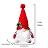 Muñeco de gorro de punto luminoso transfronterizo con luces Muñeco de Rodolfo adorno Decoraciones para ventana de Navidad
