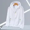 Nueva Ropa de Protección Solar de Verano para Hombres y Mujeres, Talla Grande con Capucha, Ligera, Transpirable, Ropa de Protección Solar, Chaqueta de Pesca para Exteriores para Parejas