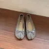 Zapatos planos estilo ballet franceses de una sola pieza para mujer, nueva colección 2026, con lazo, diseño de hada retro, perfectos con vestidos, y con diseño de punta dividida
