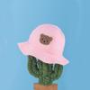 Mono de bebé Verano Delgado Algodón Puro Gasa Ropa de Conejo Tirantes para bebé Sombrero de Sol Vestido para Gatear Traje Lindo sin Mangas
