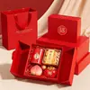 Caixa de Presente de Casamento Estilo Chinês, Caixa Grande Vazia para Doces de Casamento, Caixa Vazia para Banquete de Aniversário, Presente para Madrinha, Nova Caixa de Presente Estilo Chinês