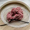 Diademas de Cuadros de Colores Nuevos Japonesas y Coreanas Accesorios para el Cabello Lindos de Primavera y Otoño Scrunchies Retro Bandas para el Cabello Moño Accesorios para el Cabello de Universidad