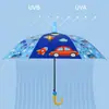 Varilla Recta de Fábrica Venta al por Mayor Paraguas de Dibujos Animados Paraguas Infantil Automático para Hombres y Mujeres Set Impermeable Parasol para Jardín de Infancia Paraguas con Mango Largo para el Sol