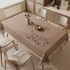 Toalha de mesa estilo Wabi-sabi, à prova d'água e de óleo, sem lavagem, novo modelo 2026, jogo americano, luxo leve com toque de alta qualidade, protetor de mesa em PVC