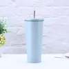 Taza de coche de comercio exterior, taza con pajita de acero inoxidable de doble capa 304, taza termo de café de gran capacidad, taza de hielo transfronteriza al por mayor