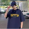 Camisetas de Manga Corta Transfronterizas para Niños y Niñas, Dibujos Animados Hip-Hop Estilo Ins Boyfriend Pareja Tops Casuales, Camisetas de Manga Media de Verano