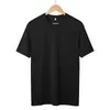Verão 180g Algodão Desang Cor Sólida Casual Ombro Normal Unissex Camiseta Básica Versátil