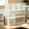 Estantería de escritorio, soporte para libros, estante de almacenamiento de libros, organizador de archivos multicapa simple, organizador de escritorio para dormitorio estudiantil, estante de almacenamiento