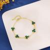 Suministro transfronterizo de pulsera de trébol de nuevo diseño simple para mujer deseo moda europea y americana superventas joyería de trébol marea