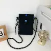 Nueva Bolsa Cruzada Ligera de Hombro para Teléfono Móvil Estilo Japonés y Coreano para Mujer, Bolsa Pequeña de Nailon con Cierre de Cordón, Monedero Mini Versátil