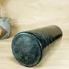 Jade genuino jade de Xizang piedra del rey de la medicina taza de piedra taza de té de jade práctica juego de té de jade de Xizang piedra del rey de la medicina taza de kung fu negro verde