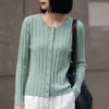 Estilo calidad transfronterizo estilo otoño 2026 cárdigan de temperamento estilo regular cuello redondo tipo holgado suéter tejido para mujer