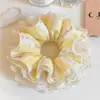 Versátil accesorio para el cabello de estilo camelia de alta gama para otoño e invierno, liga elástica de lana para coleta, accesorio para el cabello para mujer