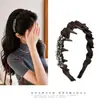 Diadema de Diamantes Brillantes Starlight Estilo Nuevo Lujo Ligero Corona Alta Diseño Texturizado Adelgazante Facial Diadema de Uso Diario Accesorio para el Cabello para Mujeres