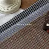 Tela de Cuadros Oscuros Retro Estilo Coreano 100% Algodón Hilo Teñido 100% Algodón Cuadros Ropa para Mujeres y Niños Decoraciones Familiares