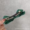 Grampo de cabelo adulto elegante francês doce verde escuro multicamadas grande laço para trás grampo de cabelo rabo de cavalo acessórios para cabelo