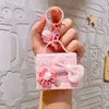 Llavero de Flor Hecho a Mano DIY, Billetera Grande Floral Linda, Colgante para Bolso de Mejor Amiga, Bolsa para Auriculares, Venta al por Mayor de Regalos