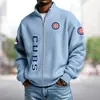 Sudadera tipo cárdigan estilo americano Chaqueta Uniforme de Equipo de la NBA Impresión Digital 3D Cárdigan Holgado con Cremallera y Capucha Sudadera Deportiva