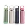 Botella Espacial Simple Portátil Personalizada de Acero Inoxidable 304 Taza de Doble Pared con Aislamiento al Vacío Taza Portátil para Exteriores con Popote Venta al por Mayor