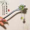Hairpin Antigo Tassel Step Wooden Hairpin Imitação Ébano Headwear Disc Hair Han Roupas Acessórios Hair-pulled Roupas Antigas Cabelo Mulheres