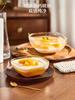 Phnom Penh Tigela de Vidro Transparente Tigela de Salada Doméstica Estilo Japonês Tigela de Frutas Utensílios de Mesa Criativos Popular na Internet Ins Tigela de Sobremesa Ninho de Pássaro